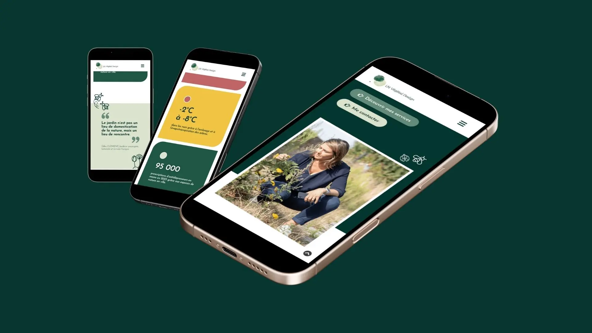 Site web mobile LN Végétal Design