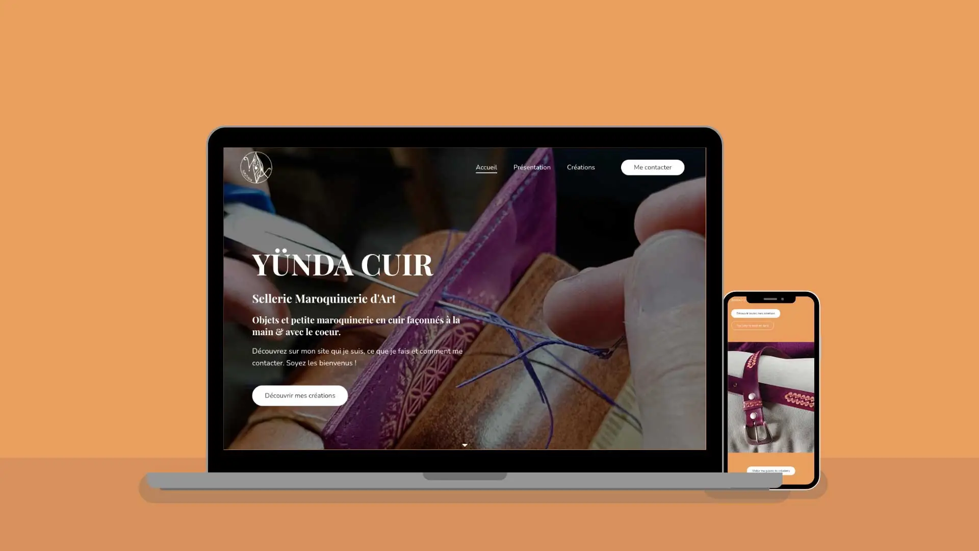 Site web artisan sellerie maroquinerie d'art